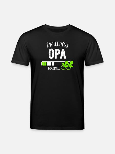 Zwillingsopa Loading Opa Großvater Zwillinge - Stanley/Stella Unisex Bio-T-Shirt CREATOR - Schwarz
