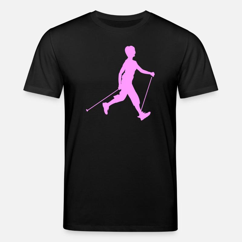 Wanderwandern mit Nordic Walking - Stanley/Stella Unisex Bio-T-Shirt CREATOR - Schwarz