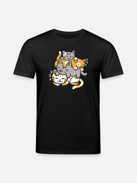 Cats Kitten - Stanley/Stella CREATOR Unisex Organic T-Shirt - black