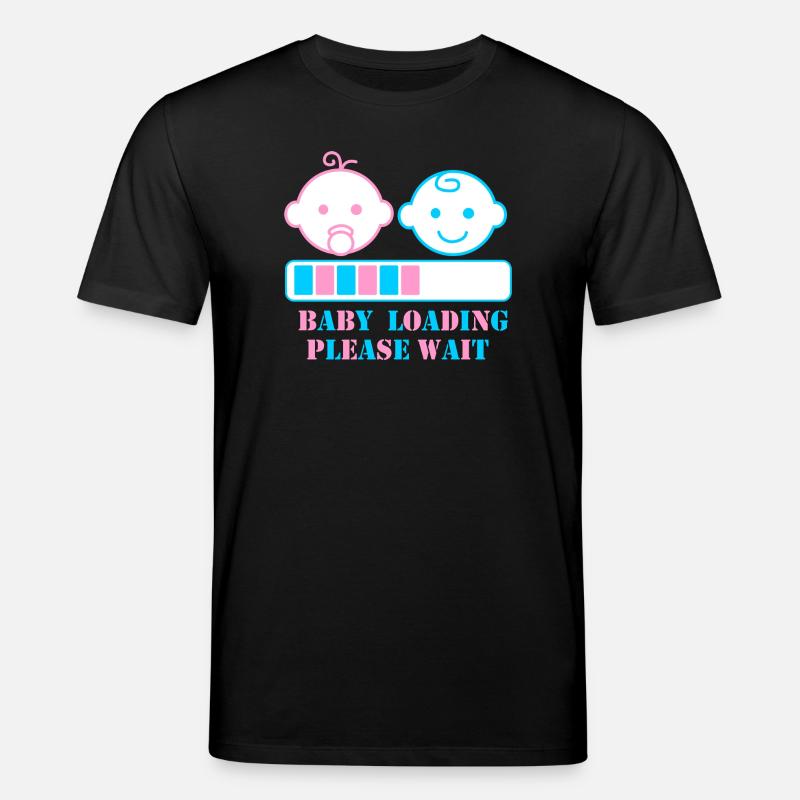 BABY LOADING BITTE WARTEN - Stanley/Stella Unisex Bio-T-Shirt CREATOR  - Schwarz