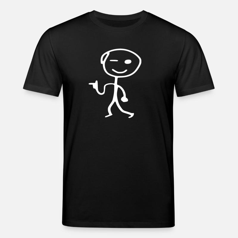 Hipster Strichmännchen - T-shirt bio CREATOR Stanley/Stella Unisexe - noir