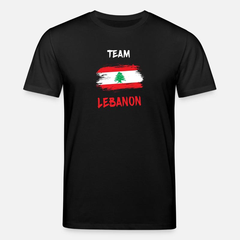 Team Libanon Design / Geschenkidee - Stanley/Stella Unisex Bio-T-Shirt CREATOR  - Schwarz