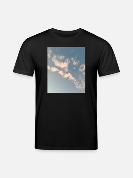 Pastel Clouds Sky Zen Design - Stanley/Stella CREATOR Unisex Organic T-Shirt - black