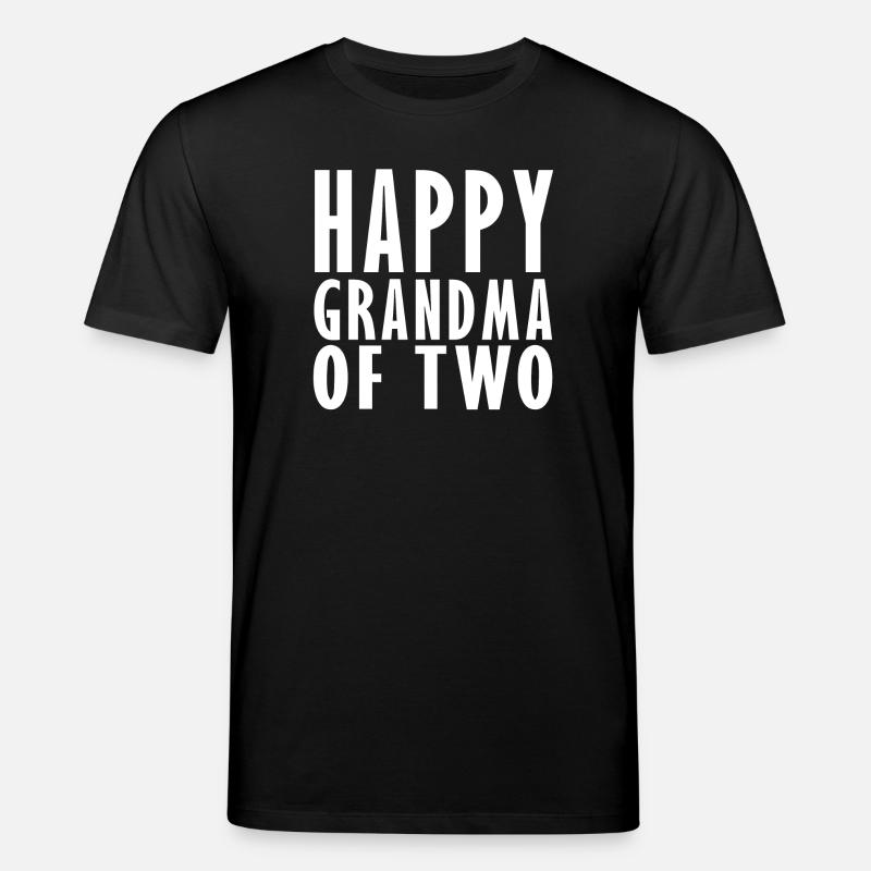 Heureuse grand-mère de 2 - T-shirt bio CREATOR Stanley/Stella Unisexe - noir