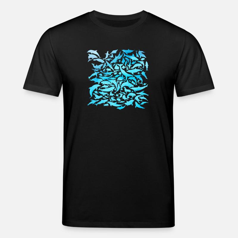 Meeresbwohner Design mit Fischen / Geschenkidee - Stanley/Stella Unisex Bio-T-Shirt CREATOR  - Schwarz
