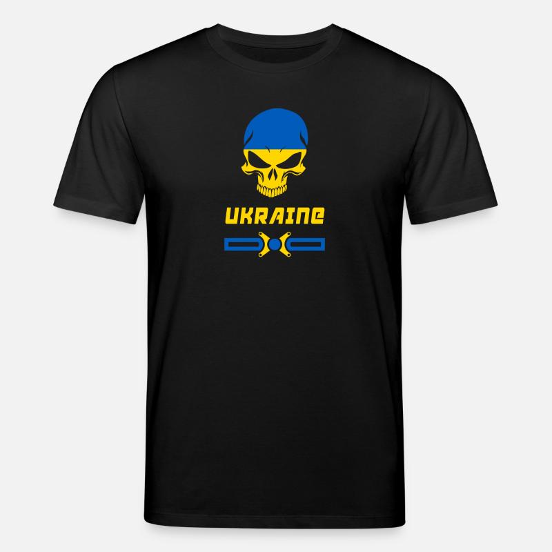 Ukraine Totenkopf Design / Geschenkidee - Stanley/Stella Unisex Bio-T-Shirt CREATOR  - Schwarz
