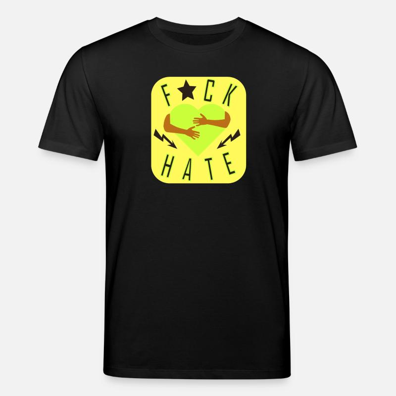 Gegen Hass - Stanley/Stella Unisex Bio-T-Shirt CREATOR  - Schwarz