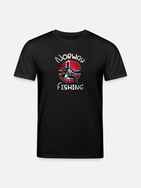 Norway Fishing - Stanley/Stella CREATOR Unisex Organic T-Shirt - black