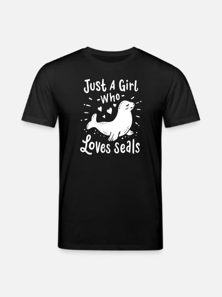 Seelöwe Robbe - Stanley/Stella Unisex Bio-T-Shirt CREATOR - Schwarz