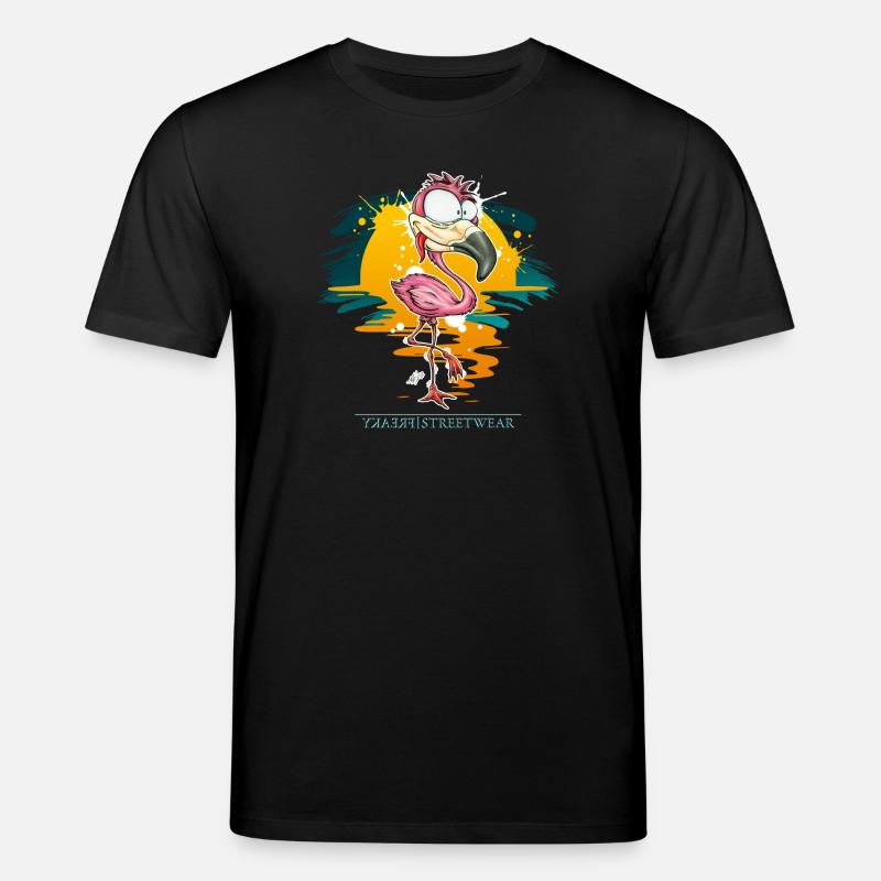Flamingo Weirdo - Stanley/Stella Unisex Bio-T-Shirt CREATOR  - Schwarz