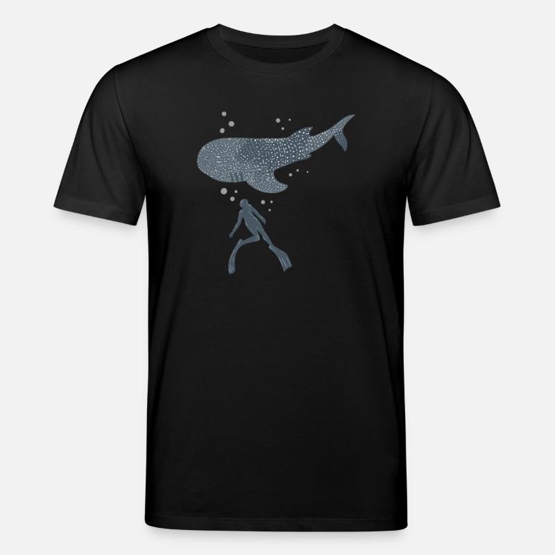 Walhai Freitaucher - Stanley/Stella Unisex Bio-T-Shirt CREATOR  - Schwarz