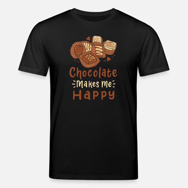 Schokolade Pralinen - Stanley/Stella Unisex Bio-T-Shirt CREATOR  - Schwarz