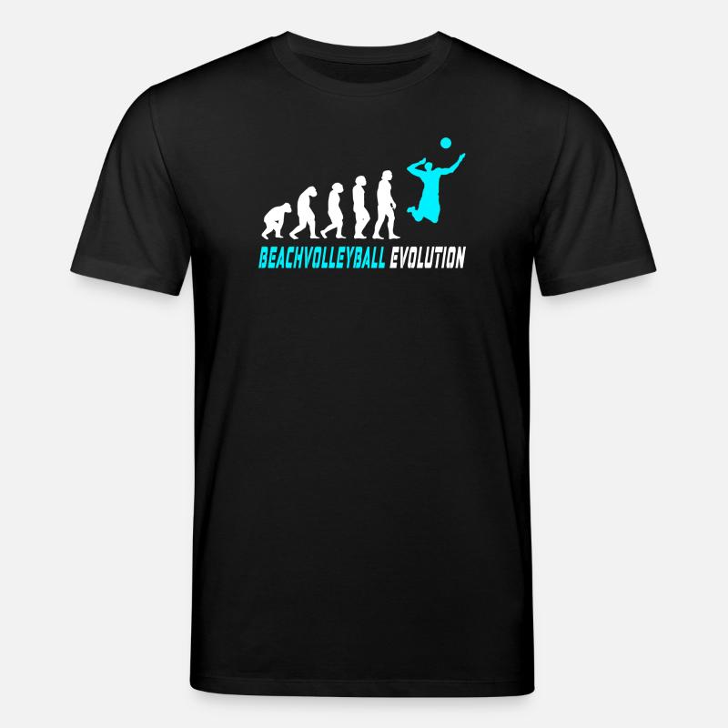Beachvolleyball Evolution Design / Geschenkidee - Stanley/Stella Unisex Bio-T-Shirt CREATOR  - Schwarz