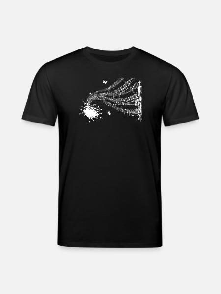 Floating Score Symphony - Stanley/Stella CREATOR Unisex Organic T-Shirt - black