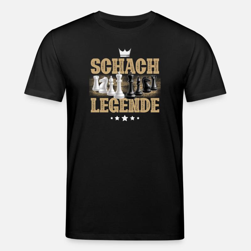 Schach Legende - Stanley/Stella Unisex Bio-T-Shirt CREATOR  - Schwarz