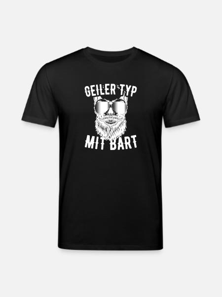 Geiler Typ Mit Bart Bartträger Barbier Vollbart - Stanley/Stella Unisex Bio-T-Shirt CREATOR  - Schwarz