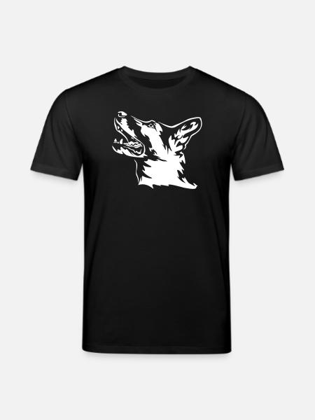 German Shepherd Head "Black Edition" - Stanley/Stella CREATOR Unisex Organic T-Shirt - black