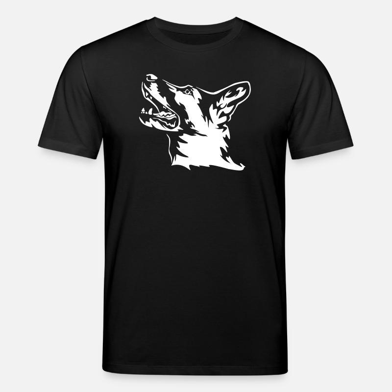 German Shepherd Head "Black Edition" - Stanley/Stella CREATOR Unisex Organic T-Shirt - black