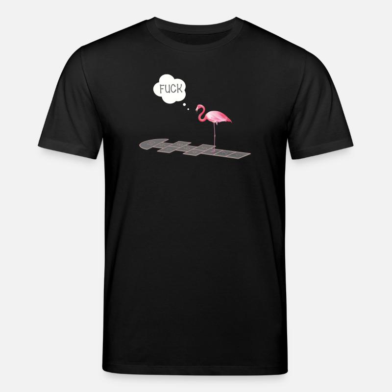Flamingo with a problem - Stanley/Stella CREATOR Unisex Organic T-Shirt - black