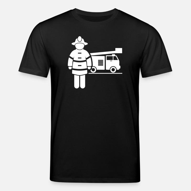 Feuerwehrmann Floriansjünger Brandbekämpfer - Stanley/Stella Unisex Bio-T-Shirt CREATOR  - Schwarz