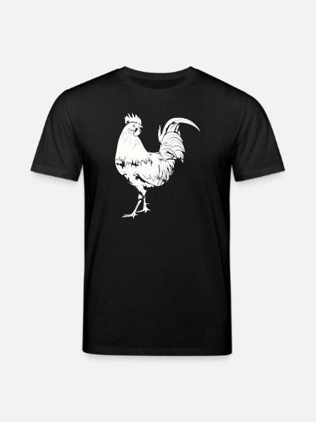 Rooster Chicken Rooster - Stanley/Stella CREATOR Unisex Organic T-Shirt - black