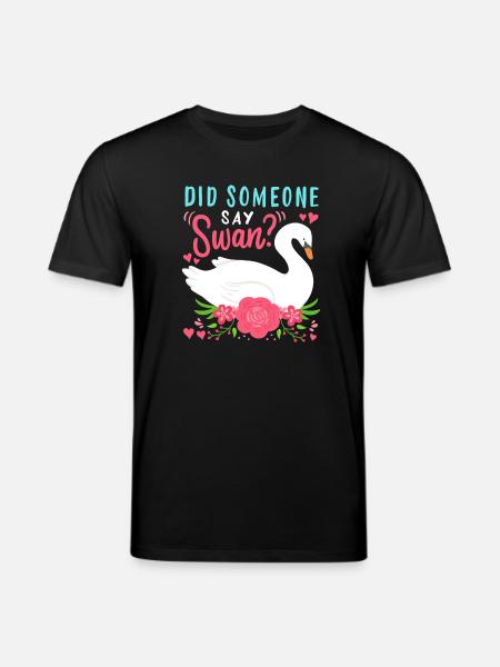 Swans Waterbirds Swan - Stanley/Stella CREATOR Unisex Organic T-Shirt - black