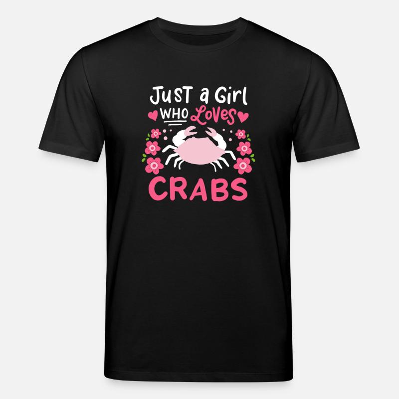 Krabben Meeresfrüchte - Stanley/Stella Unisex Bio-T-Shirt CREATOR  - Schwarz