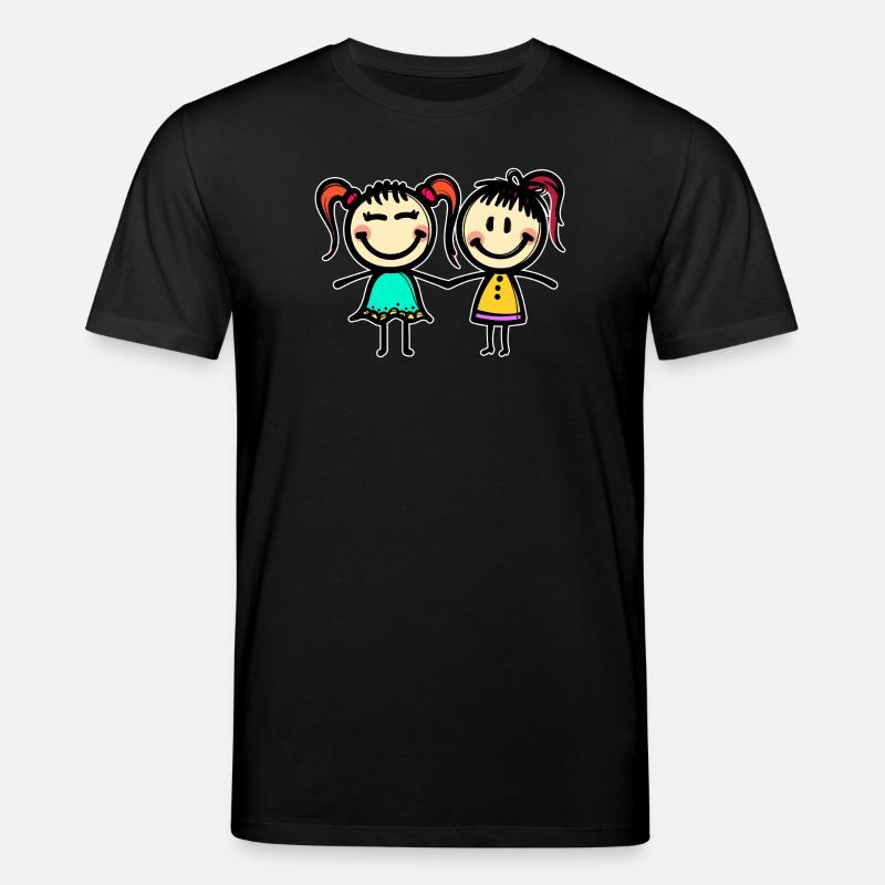 Freundin Beste Freunde - Stanley/Stella Unisex Bio-T-Shirt CREATOR  - Schwarz