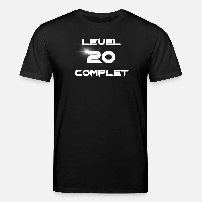 Niveau 20 complete - T-shirt bio CREATOR Stanley/Stella Unisexe - noir