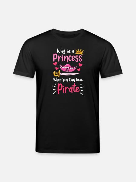 Pirate Pirate Princesse Pirate Fille - T-shirt bio CREATOR Stanley/Stella Unisexe - noir