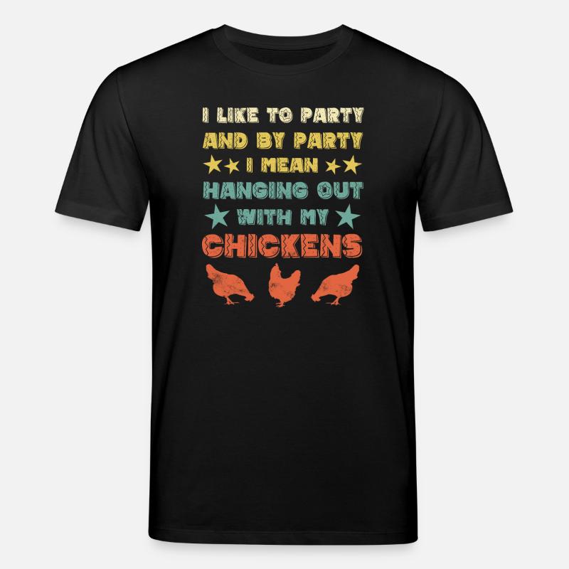 Huhn Hühner - Stanley/Stella Unisex Bio-T-Shirt CREATOR  - Schwarz