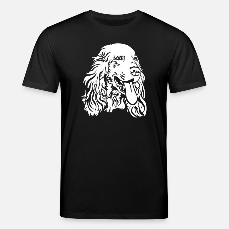 Cocker Spaniel Kopf "Black Edition" - Stanley/Stella Unisex Bio-T-Shirt CREATOR - Schwarz