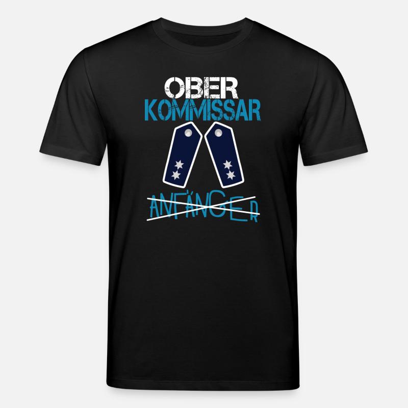 Anfänger - Oberkommissar Polizei Befördung - Stanley/Stella Unisex Bio-T-Shirt CREATOR  - Schwarz