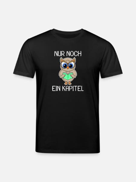 Eule Lesen Buch Bücher - Stanley/Stella Unisex Bio-T-Shirt CREATOR - Schwarz