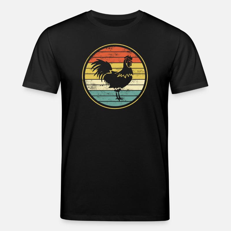 Hahn Huhn Hühner - Stanley/Stella Unisex Bio-T-Shirt CREATOR  - Schwarz