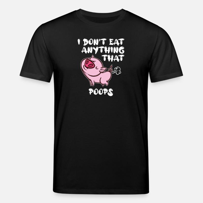 Statement Schwein Vegan - Stanley/Stella Unisex Bio-T-Shirt CREATOR  - Schwarz