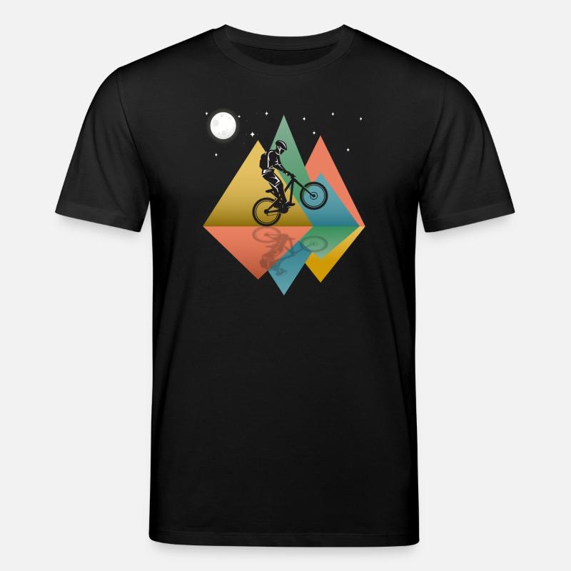 Mountainbiken Retro - Stanley/Stella Unisex Bio-T-Shirt CREATOR  - Schwarz