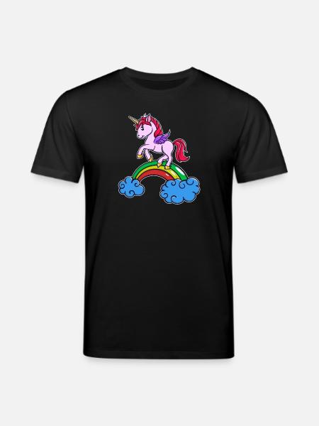 Einhorn Cool Tier - Stanley/Stella Unisex Bio-T-Shirt CREATOR  - Schwarz