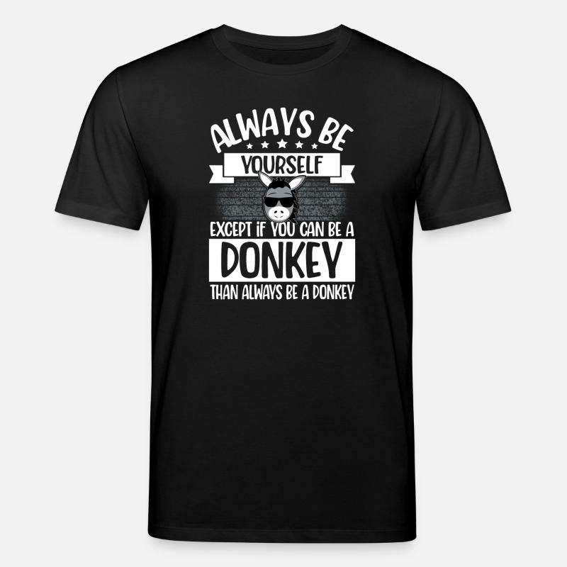 Esel - Stanley/Stella Unisex Bio-T-Shirt CREATOR  - Schwarz