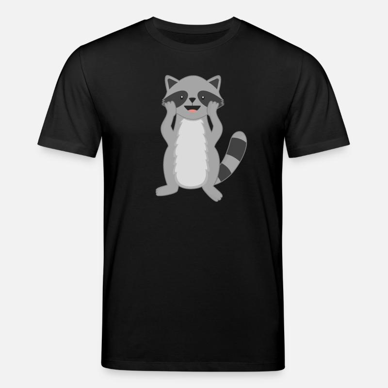 Waschbär Waschbären - Stanley/Stella Unisex Bio-T-Shirt CREATOR  - Schwarz
