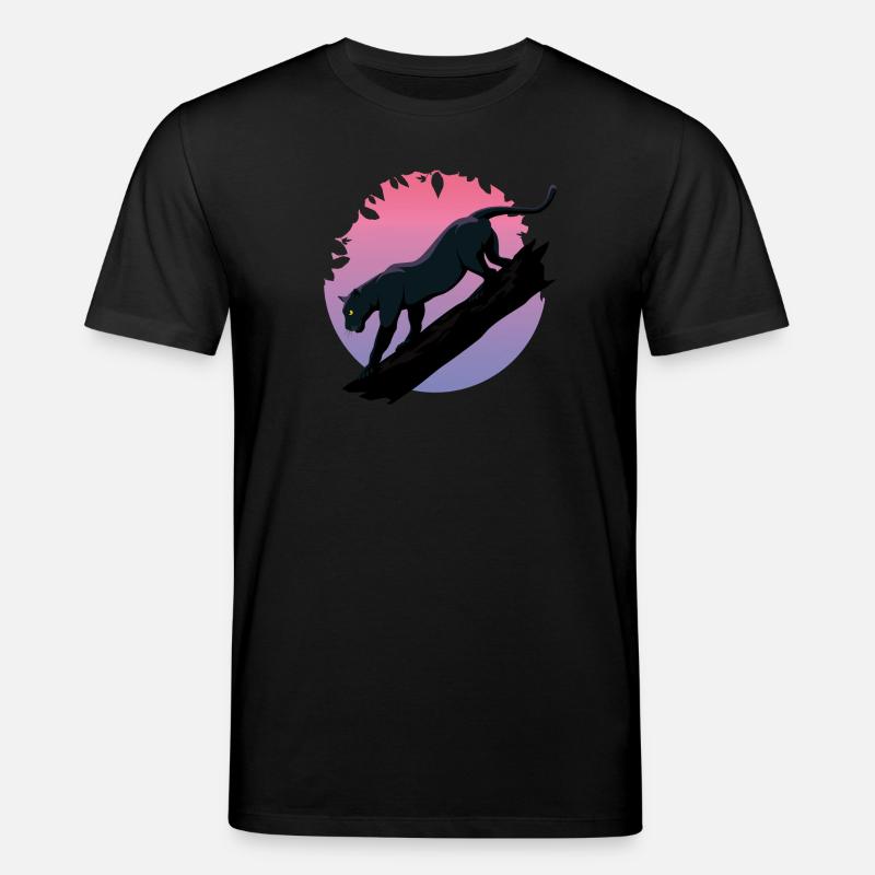 Schwarzer Tier-Panther aus dem Dschungel - Stanley/Stella Unisex Bio-T-Shirt CREATOR  - Schwarz