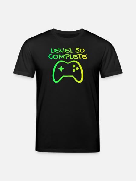 50th Birthday Level 50 Complete - Stanley/Stella CREATOR Unisex Organic T-Shirt - black