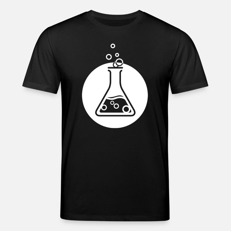 Fiole Scientifique Chimie Symbole Erlenmeyer - T-shirt bio CREATOR Stanley/Stella Unisexe - noir