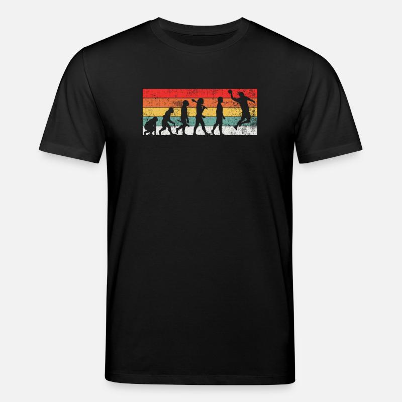 Handballer Handball Evolution - Stanley/Stella Unisex Bio-T-Shirt CREATOR  - Schwarz