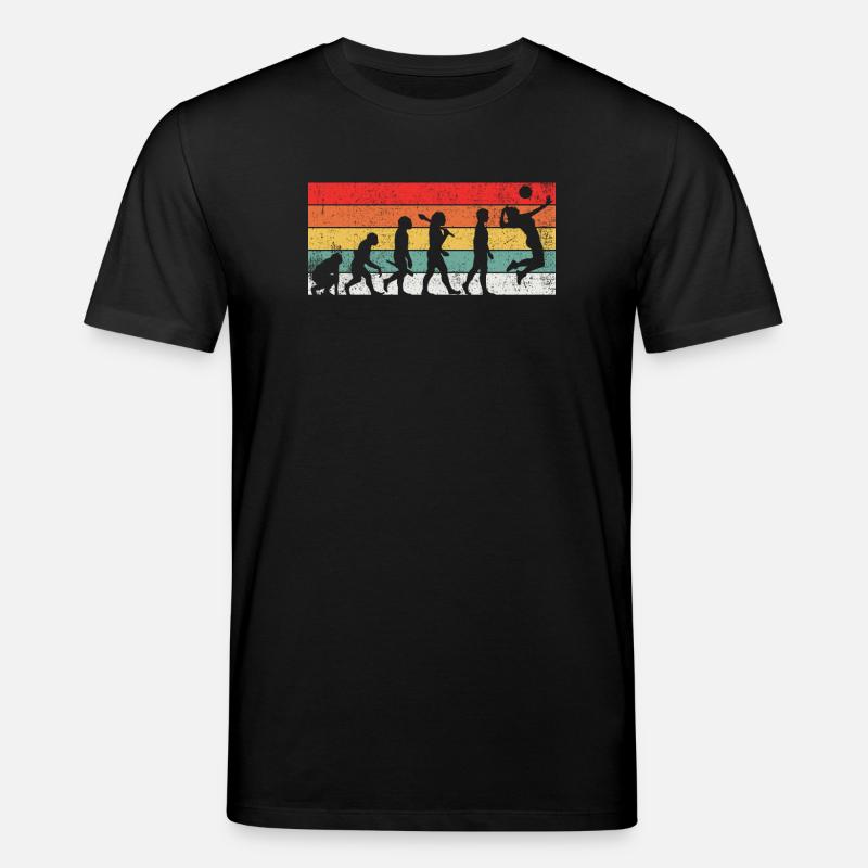 Volleyball Evolution - Stanley/Stella Unisex Bio-T-Shirt CREATOR  - Schwarz