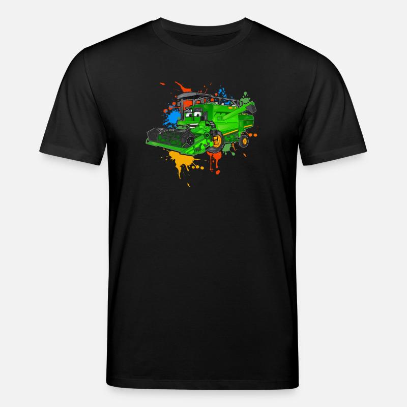 Mähdrescher - Stanley/Stella Unisex Bio-T-Shirt CREATOR  - Schwarz