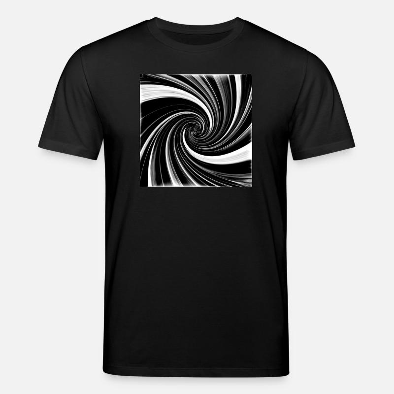 Vortex noir et blanc - T-shirt bio CREATOR Stanley/Stella Unisexe - noir