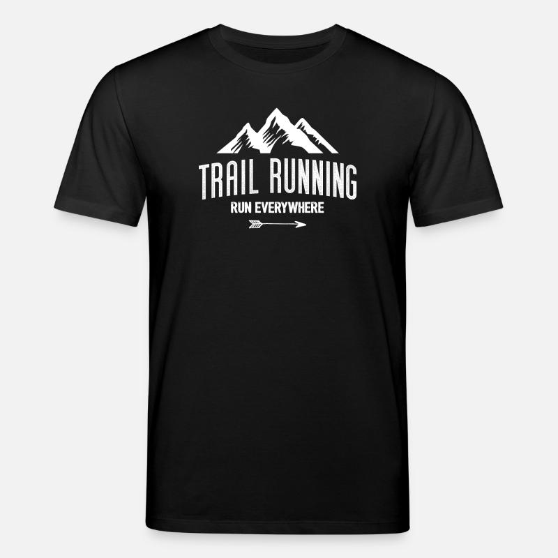 Trail Running – Courez partout - T-shirt bio CREATOR Stanley/Stella Unisexe - noir