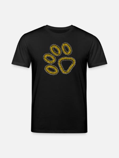 golden tiger paw - Stanley/Stella CREATOR Unisex Organic T-Shirt - black