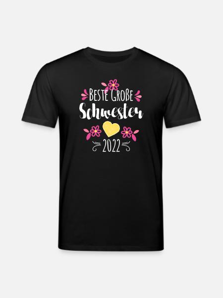 Beste Große Schwester 2022 - Stanley/Stella Unisex Bio-T-Shirt CREATOR - Schwarz